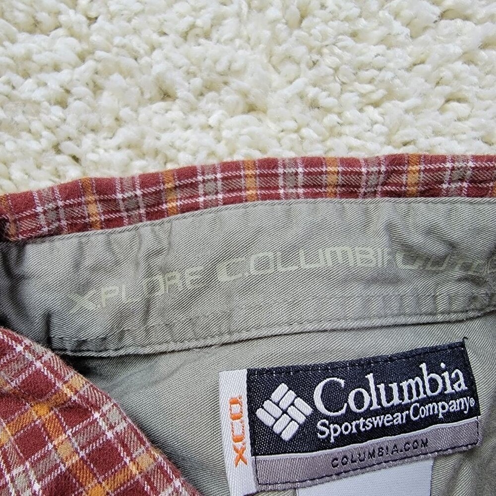 Columbia XCO Men's 2XL Plaid Long Sleeve Button Down Outdoor Hiking Shirt AM7412 - Picture 3 of 12